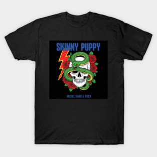 Skinny Puppy Snake Skull Roses T-Shirt