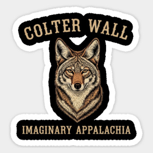 Colter Wall Imaginary Appalachia Coyote Sticker
