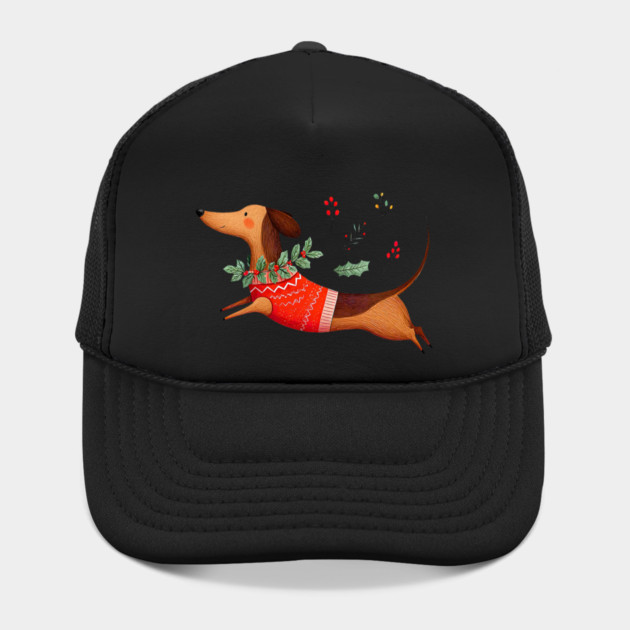 Cute Dachshund Xmas Wiener Dog Lover Funny Merry Christmas by yangho