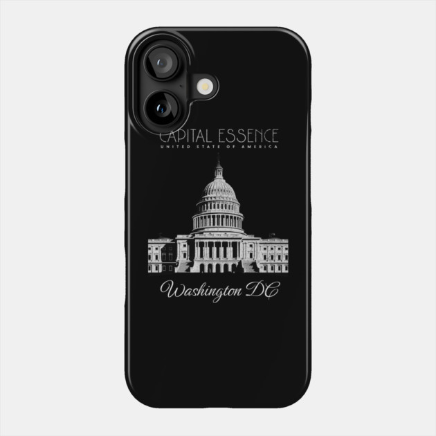 WASHINGTON D.C. CAPITOL BUILDING, ICONIC CITY PRIDE Phone Case by Pixel Threads 