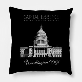 WASHINGTON D.C. CAPITOL BUILDING, ICONIC CITY PRIDE Pillow