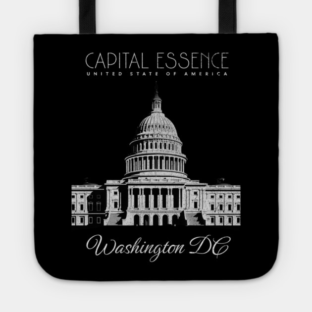 WASHINGTON D.C. CAPITOL BUILDING, ICONIC CITY PRIDE Tote by Pixel Threads 
