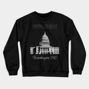 WASHINGTON D.C. CAPITOL BUILDING, ICONIC CITY PRIDE Crewneck Sweatshirt
