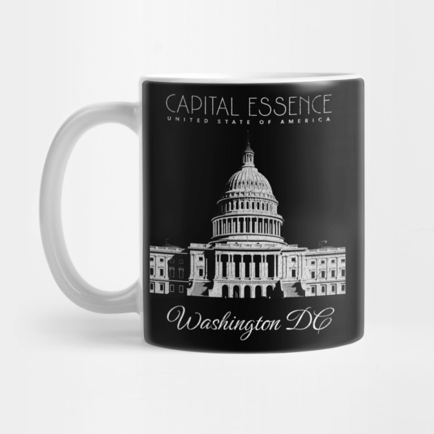 WASHINGTON D.C. CAPITOL BUILDING, ICONIC CITY PRIDE by Pixel Threads 