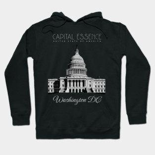 WASHINGTON D.C. CAPITOL BUILDING, ICONIC CITY PRIDE Hoodie