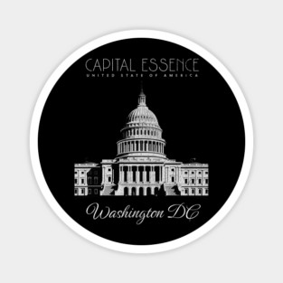 WASHINGTON D.C. CAPITOL BUILDING, ICONIC CITY PRIDE Magnet
