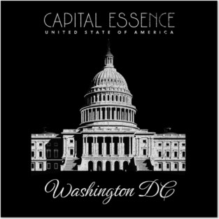 WASHINGTON D.C. CAPITOL BUILDING, ICONIC CITY PRIDE Posters and Art