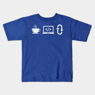 Coffee Code Repeat Kids T-Shirt