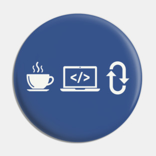 Coffee Code Repeat Pin