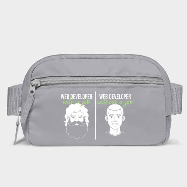 Hilarious Web Developer: With Job vs Without Meme by enrynz