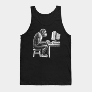 Code Monkey at Work Tank Top