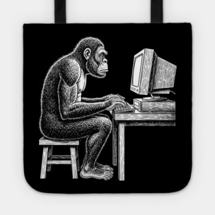 Code Monkey at Work Tote