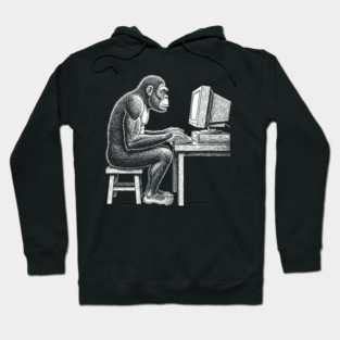 Code Monkey at Work Hoodie