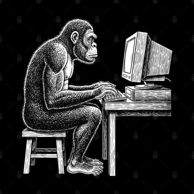 Code Monkey at Work by enrynz