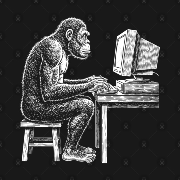 Code Monkey at Work by enrynz