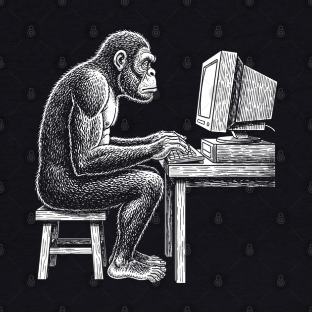 Code Monkey at Work by enrynz