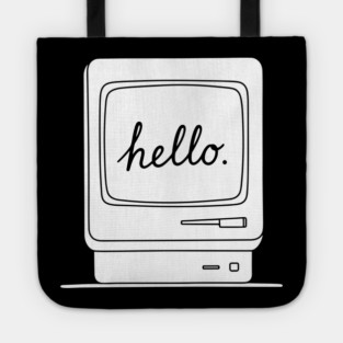 Retro Mac 'Hello.' Screen Tote
