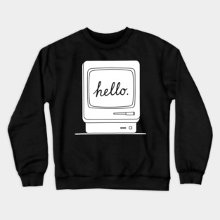 Retro Mac 'Hello.' Screen Crewneck Sweatshirt
