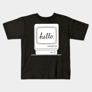 Retro Mac 'Hello.' Screen Kids T-Shirt