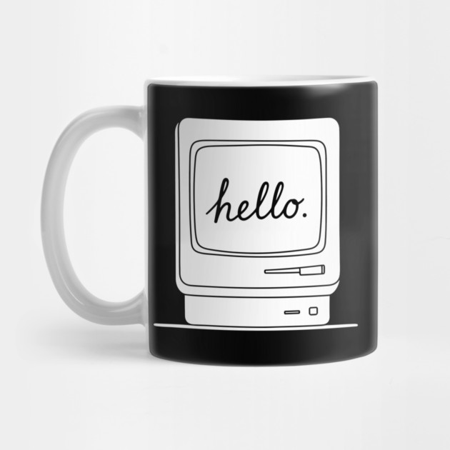 Retro Mac 'Hello.' Screen by enrynz