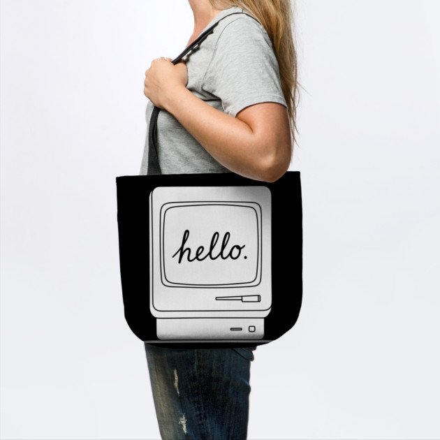 Retro Mac 'Hello.' Screen by enrynz