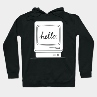 Retro Mac 'Hello.' Screen Hoodie