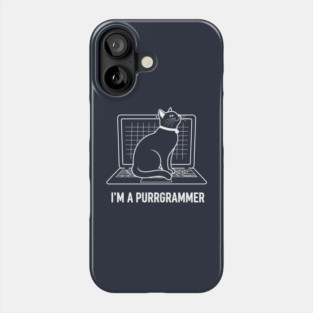Purrrgrammer Cat Phone Case