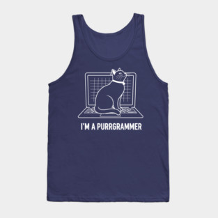 Purrrgrammer Cat Tank Top