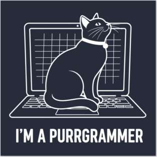 Purrrgrammer Cat Posters and Art