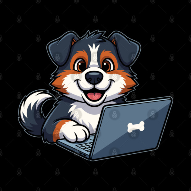 Cute Geek Bernese Puppy by enrynz