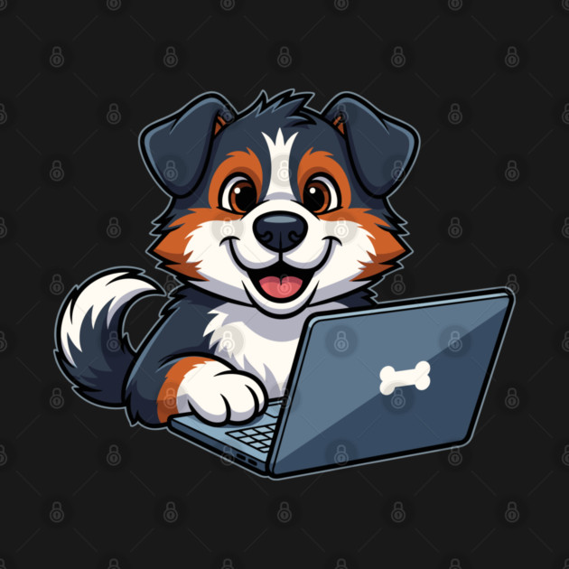 Cute Geek Bernese Puppy by enrynz