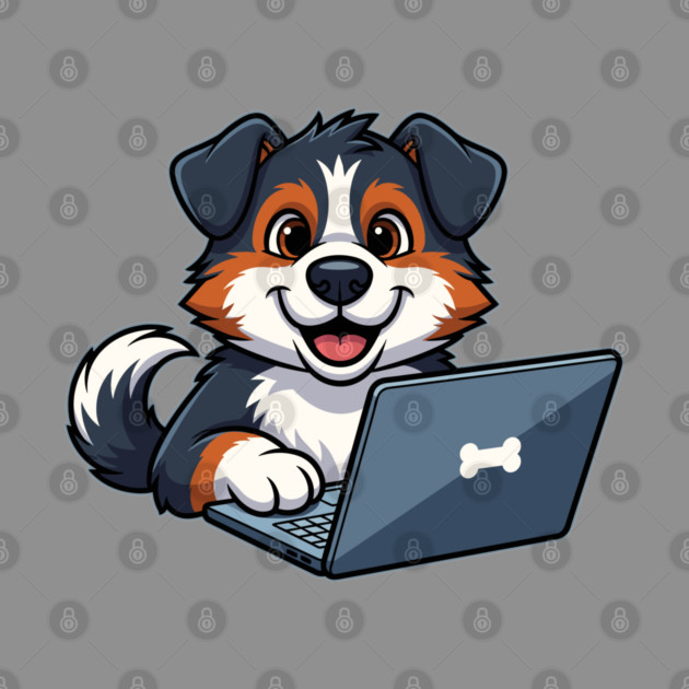 Cute Geek Bernese Puppy by enrynz