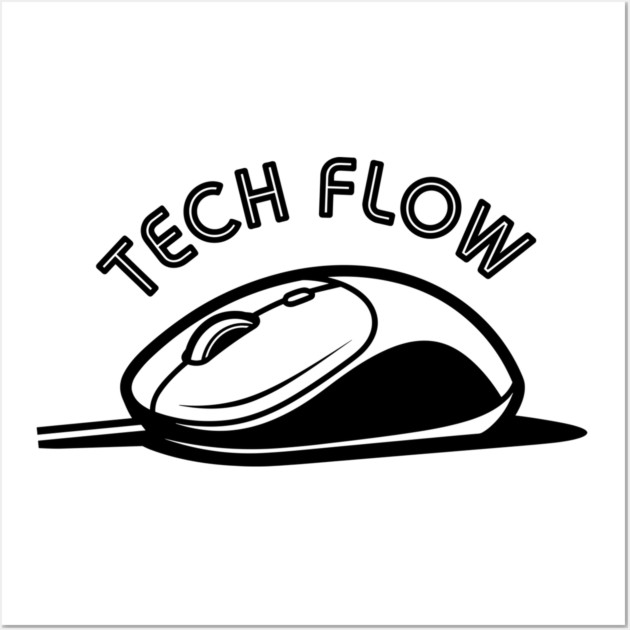 Tech Flow Mouse Wall Art by enrynz