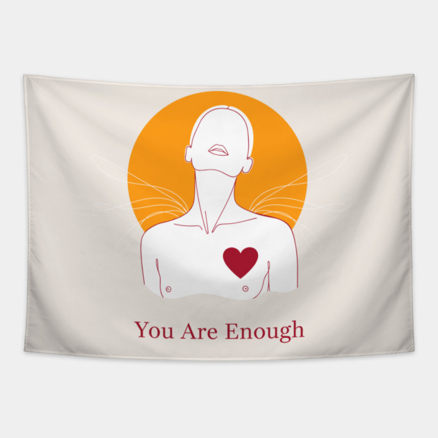You Are Enough Tapestry by enrynz