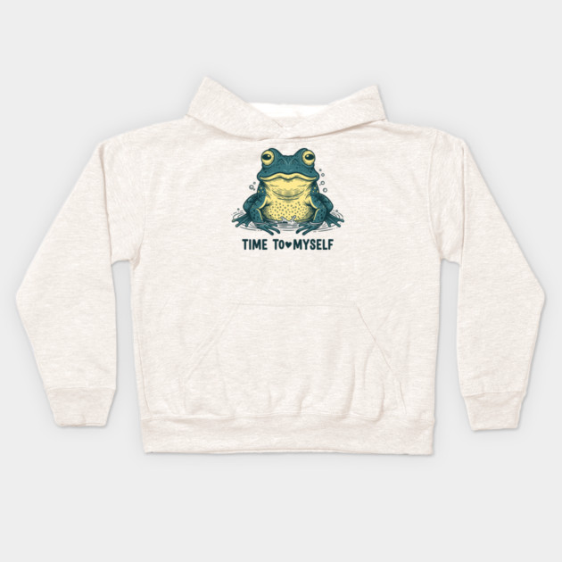 Self Love Frog Kids Hoodie by enrynz