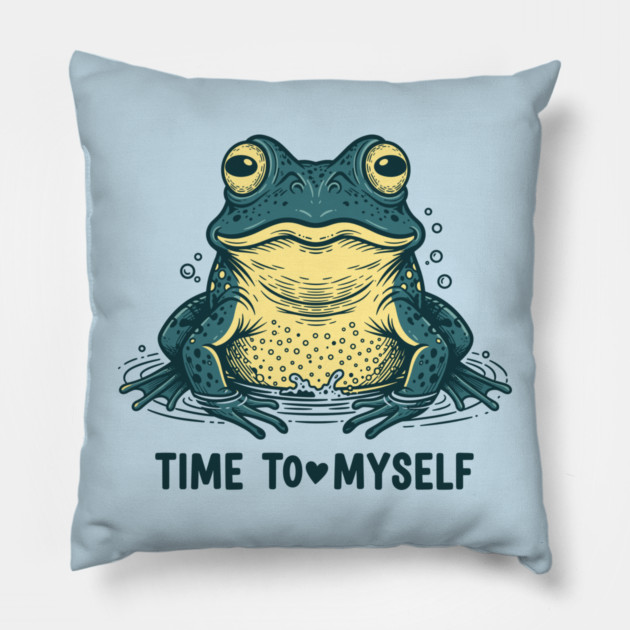 Self Love Frog Pillow by enrynz