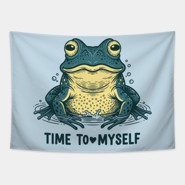Self Love Frog Tapestry by enrynz