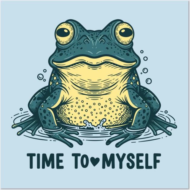 Self Love Frog Wall Art by enrynz