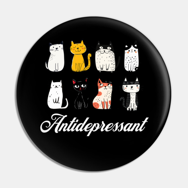 cat funny antidepressant Pin by Pixel Threads 