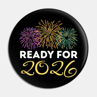 Ready for 2026 New Year Celebration with Fireworks Pin