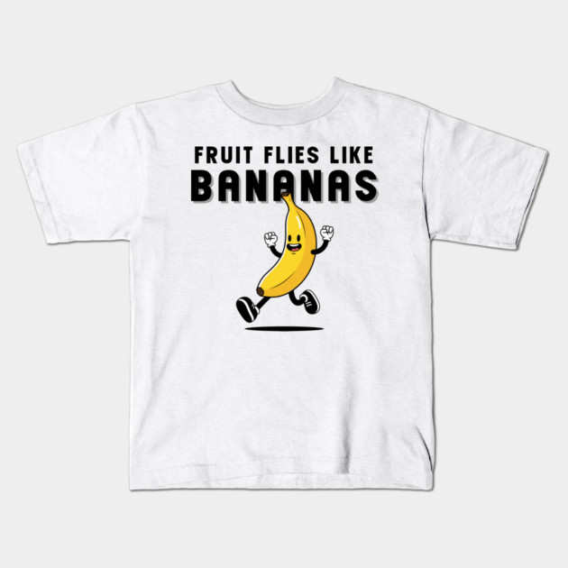 Funny Fruit Fly Banana Kids T-Shirt by enrynz