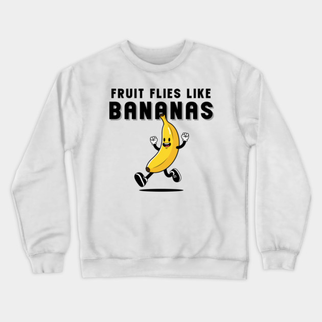 Funny Fruit Fly Banana Crewneck Sweatshirt by enrynz