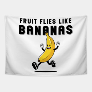Funny Fruit Fly Banana Tapestry