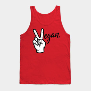 Vegan Vibes Peace Sign Tank Top