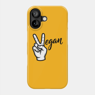 Vegan Vibes Peace Sign Phone Case