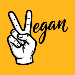 Vegan Vibes Peace Sign T-Shirt