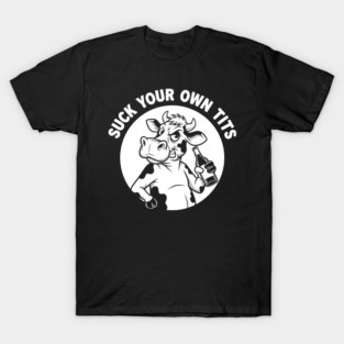 Funny Cow Drinking Beer T-Shirt T-Shirt