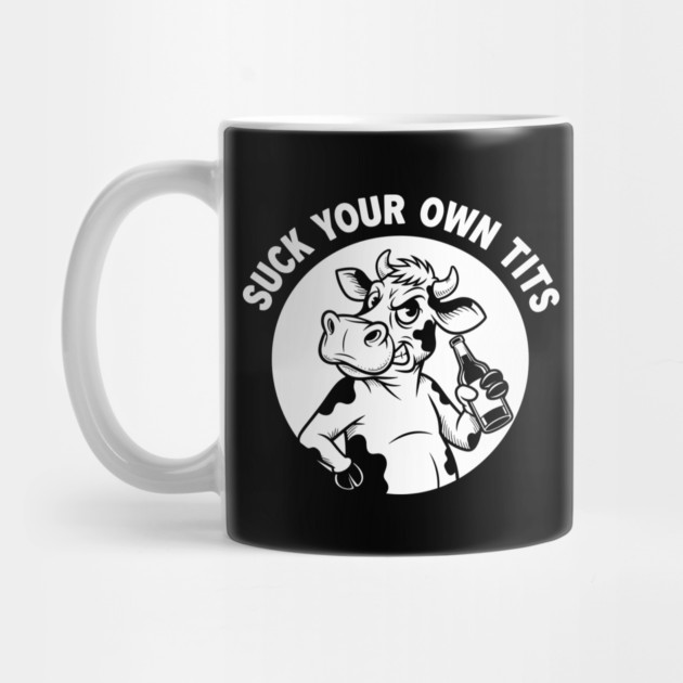 Funny Cow Drinking Beer T-Shirt by enrynz