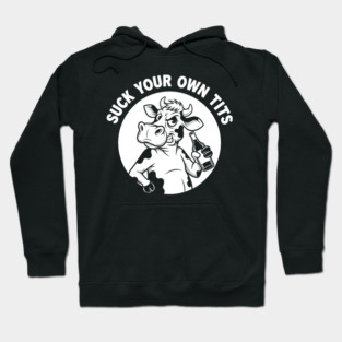 Funny Cow Drinking Beer T-Shirt Hoodie