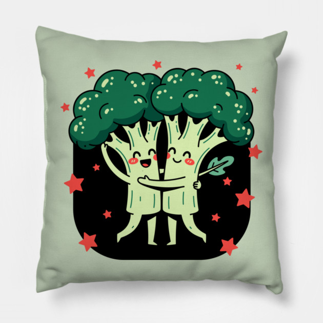 Broccoli Love Duo Pillow by enrynz